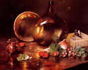 Still Life Brass and Glass - 威廉·梅里特·查斯